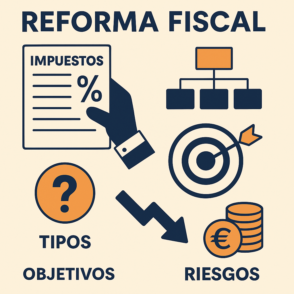 Reforma fiscal, impuestos, tipos, objetivos