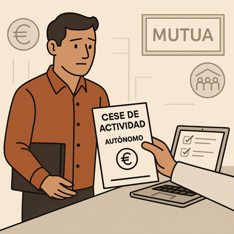 cese de actividad autónomos