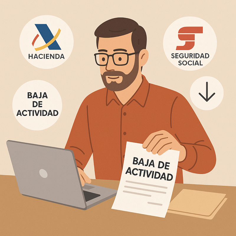 baja autónomos Hacienda y Seguridad Social