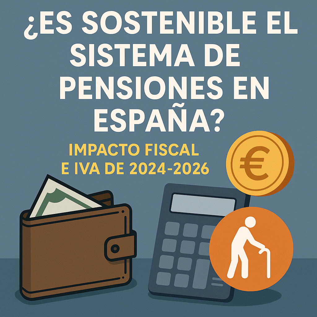 Ilustración sobre la sostenibilidad de las pensiones y su impacto fiscal en España