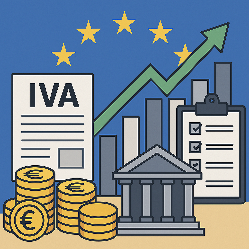 lustración sobre la armonización del IVA en Europa y los cambios fiscales de 2026