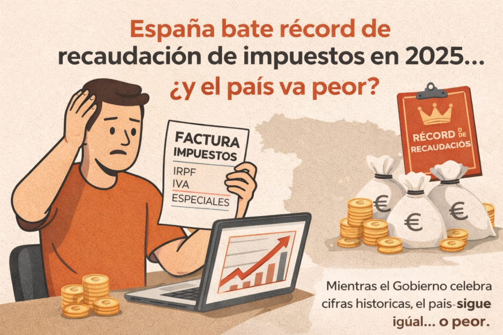 España bate record recaudando impuestos en 2025